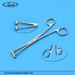 Ear piercing forceps